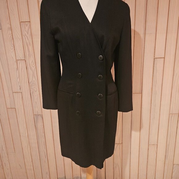 TAHARI DOUBLE BREASTED COAT DRESS - Picture 2 of 8
